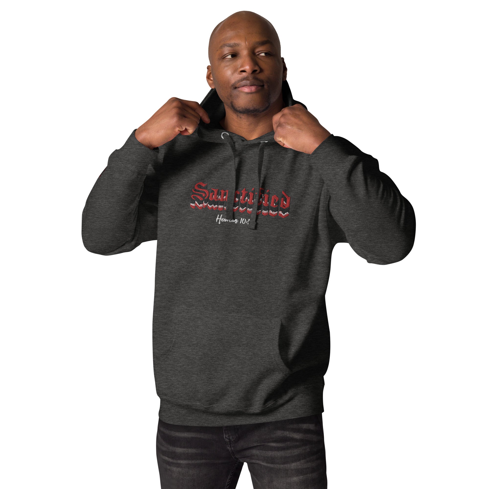 SANCTIFIED SIGNATURE- EMBROIDERED FRONT Unisex Hoodie