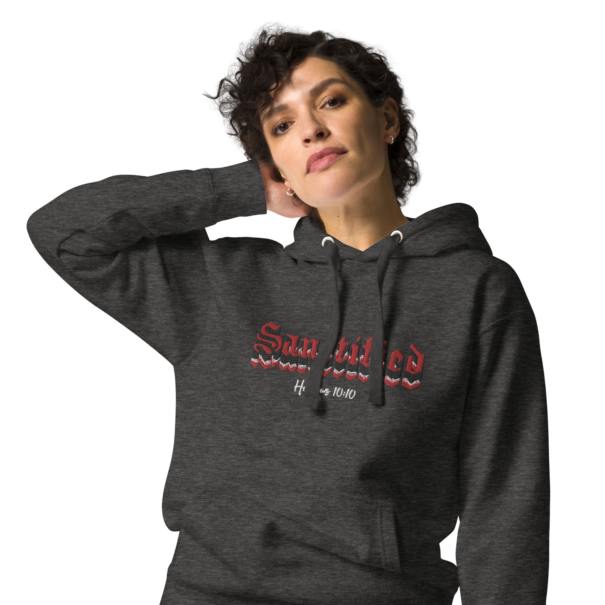 SANCTIFIED SIGNATURE- EMBROIDERED FRONT Unisex Hoodie