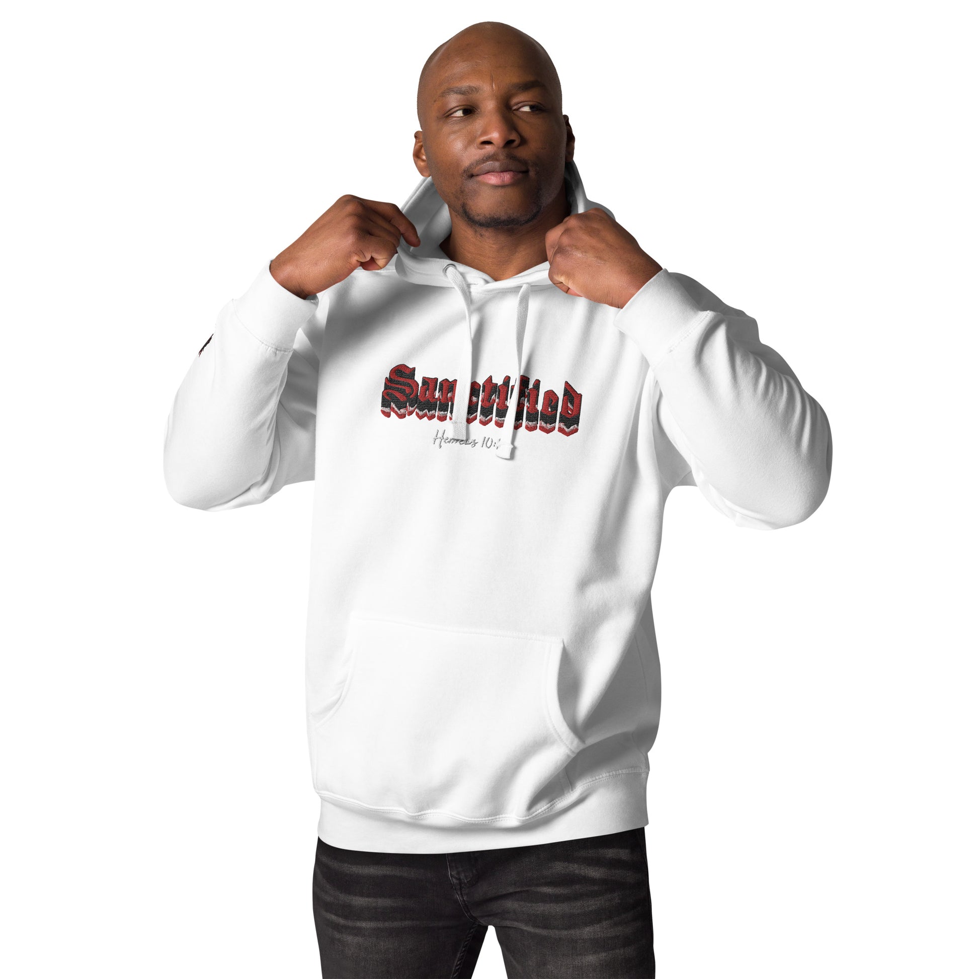 SANCTIFIED SIGNATURE- EMBROIDERED FRONT Unisex Hoodie
