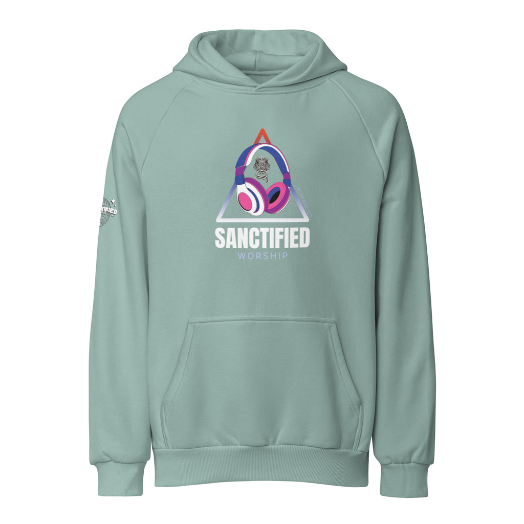 SANCTIFIED WORSHIP- Unisex Super Heavyweight Hoodie | Lane Seven LS17001, FREE SHIPPING