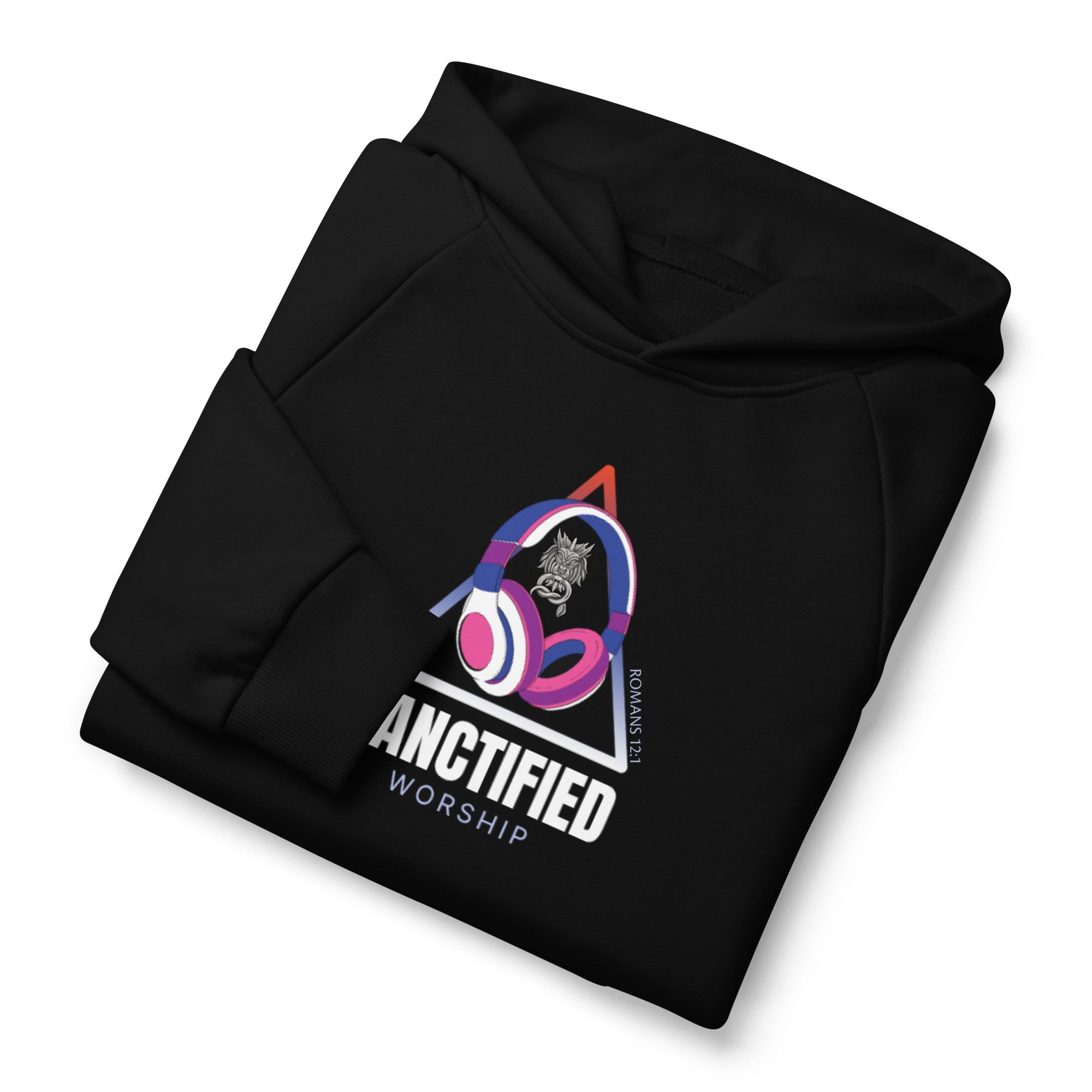 SANCTIFIED WORSHIP- Unisex Super Heavyweight Hoodie | Lane Seven LS17001, FREE SHIPPING