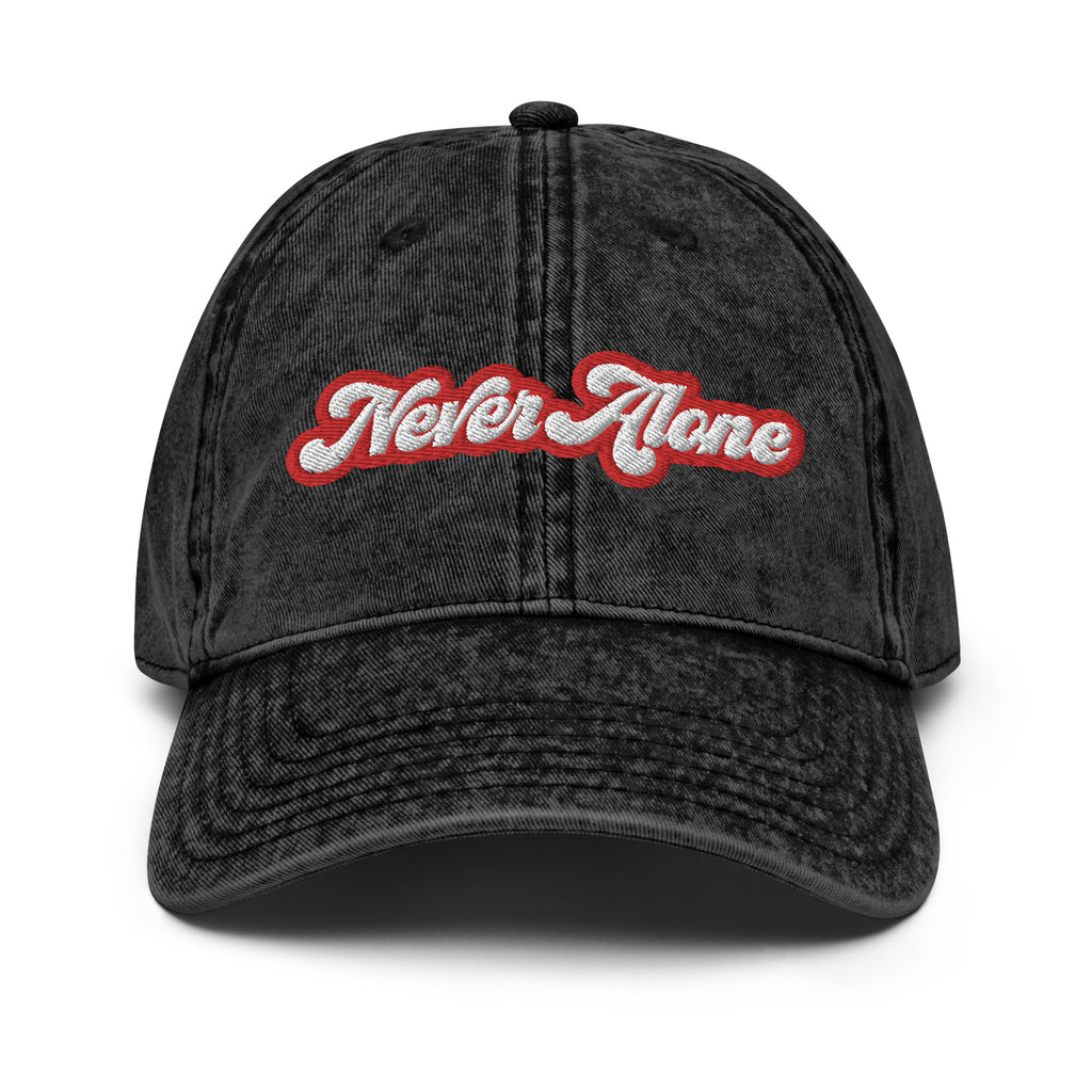 Never Alone- Vintage Cotton Twill Cap