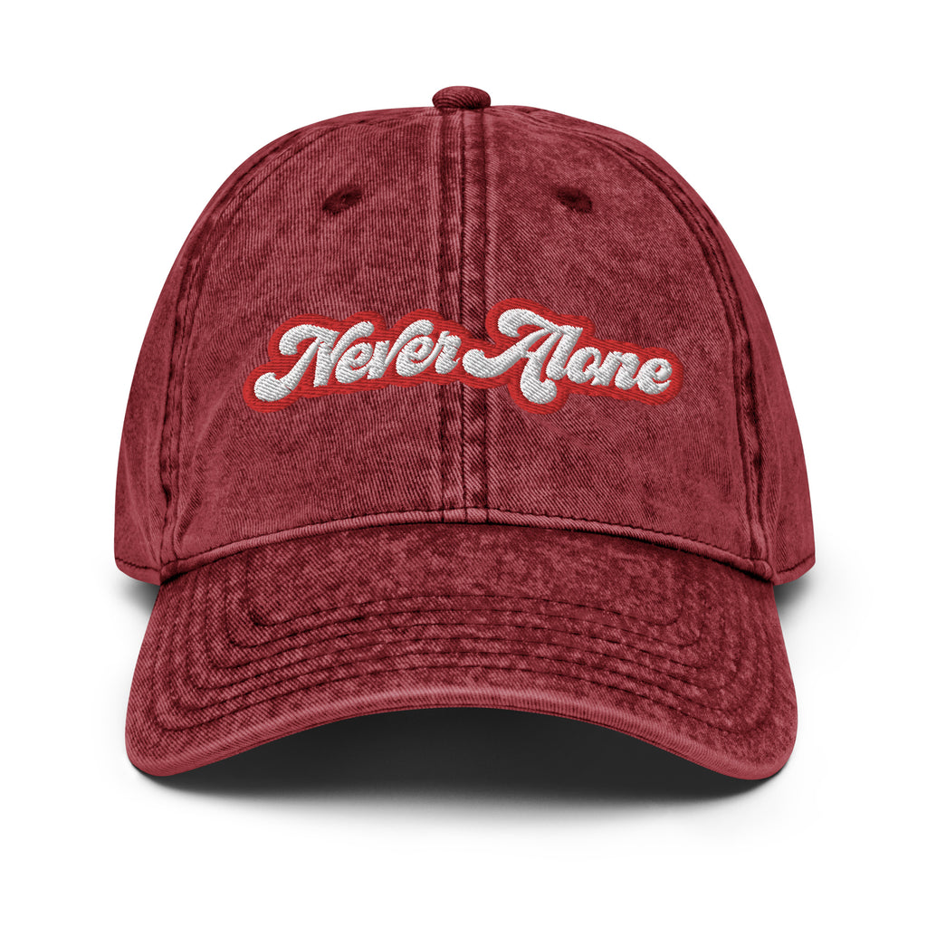 Never Alone- Vintage Cotton Twill Cap