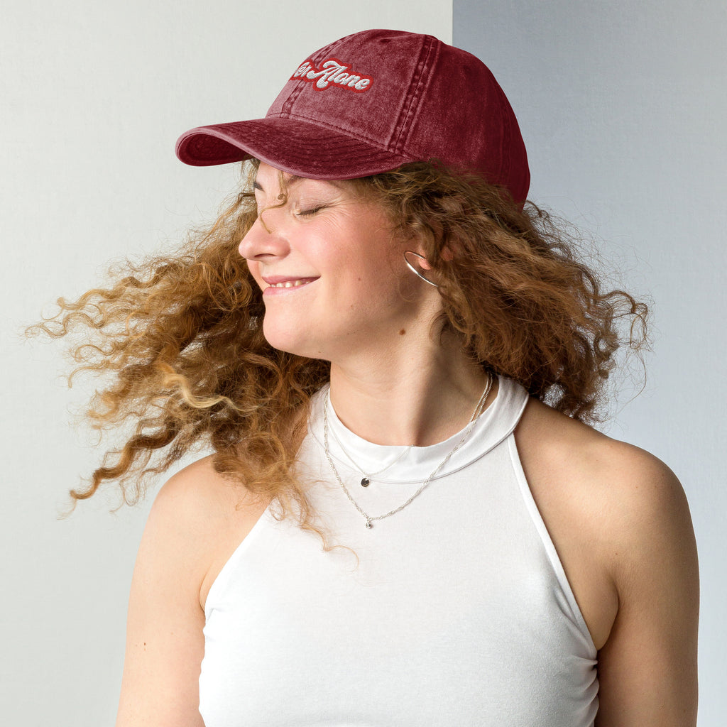 Never Alone- Vintage Cotton Twill Cap