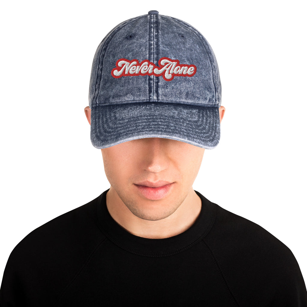Never Alone- Vintage Cotton Twill Cap