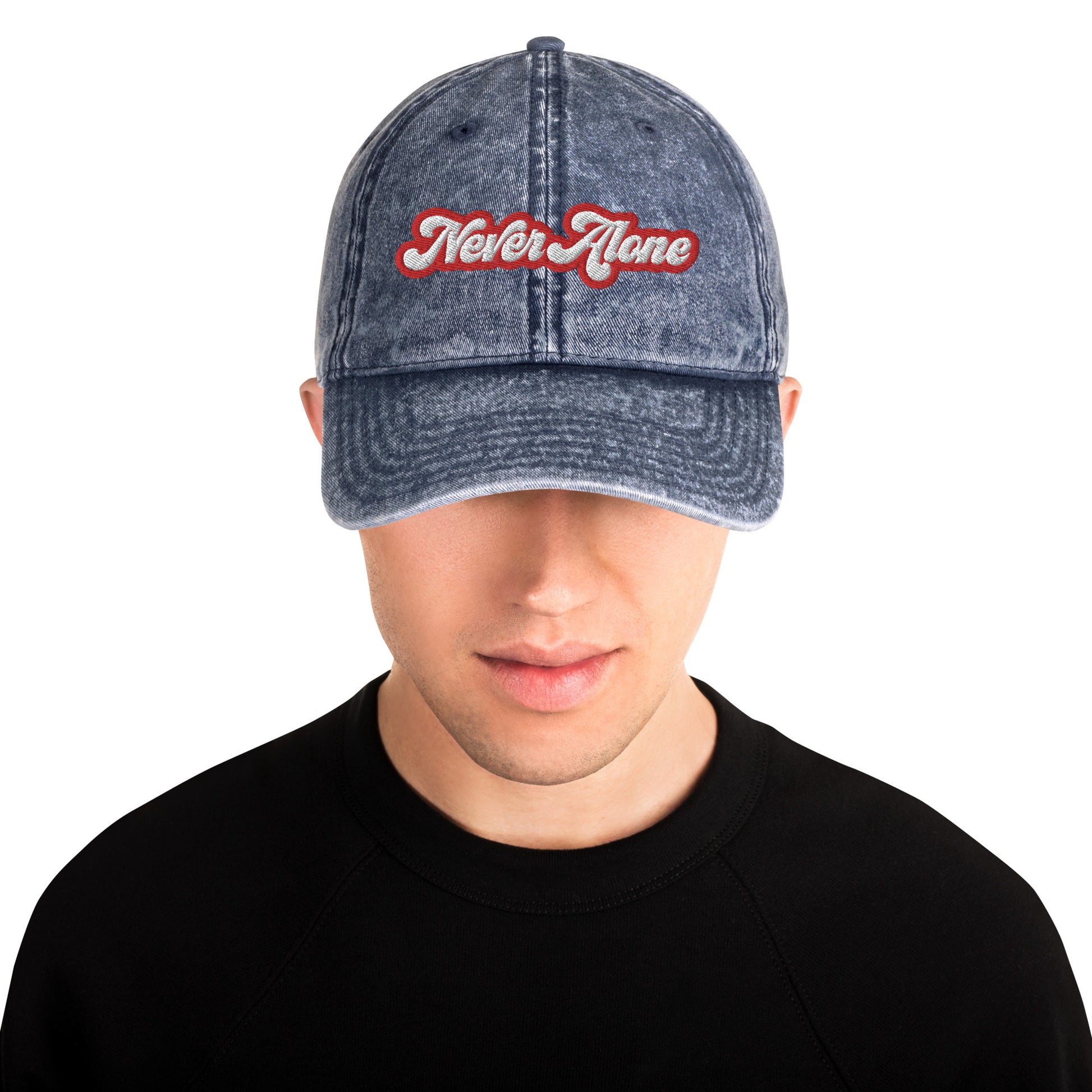 Never Alone- Vintage Cotton Twill Cap