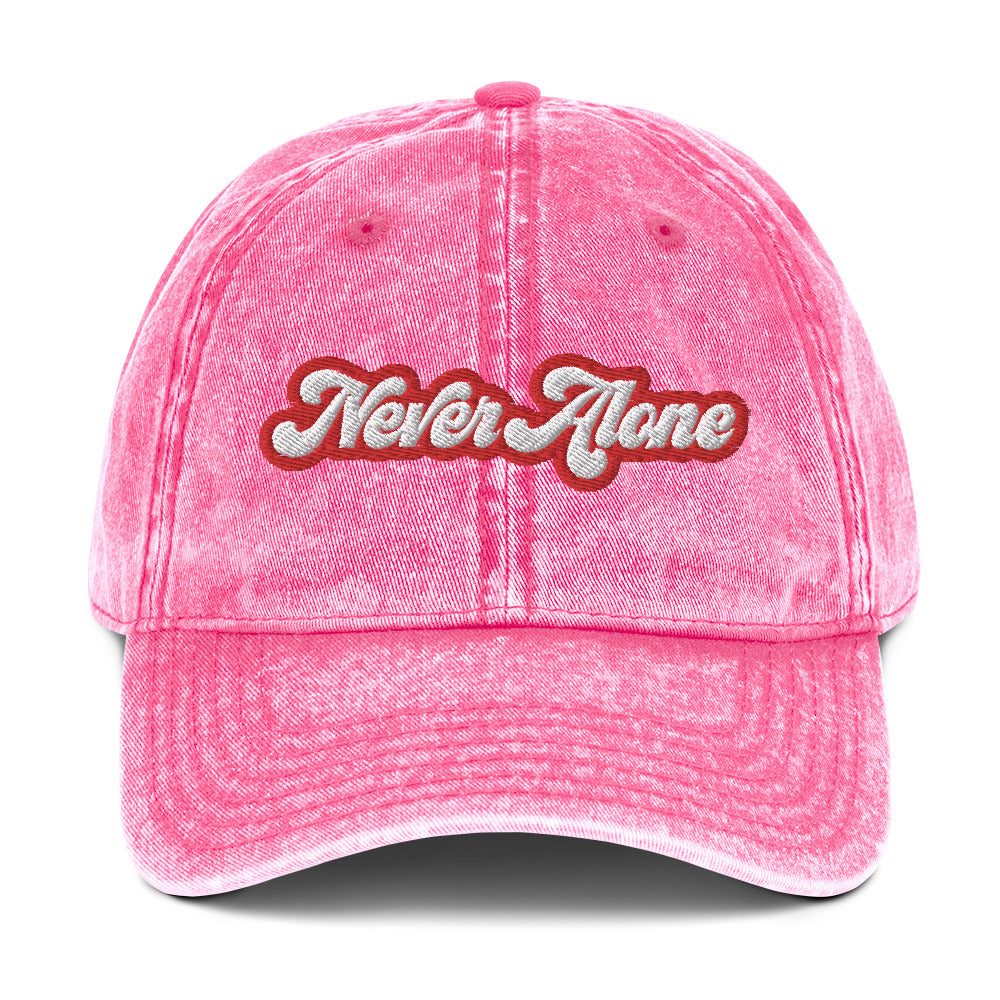 Never Alone- Vintage Cotton Twill Cap