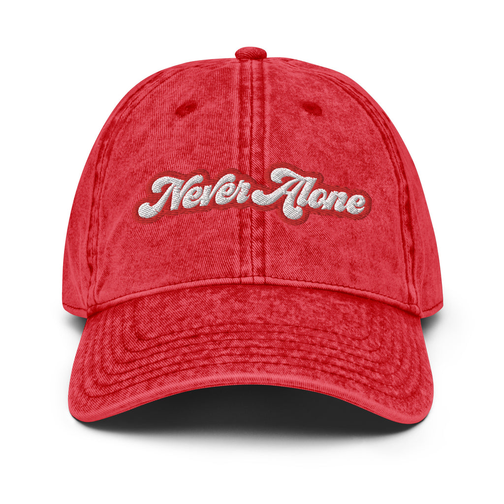 Never Alone- Vintage Cotton Twill Cap
