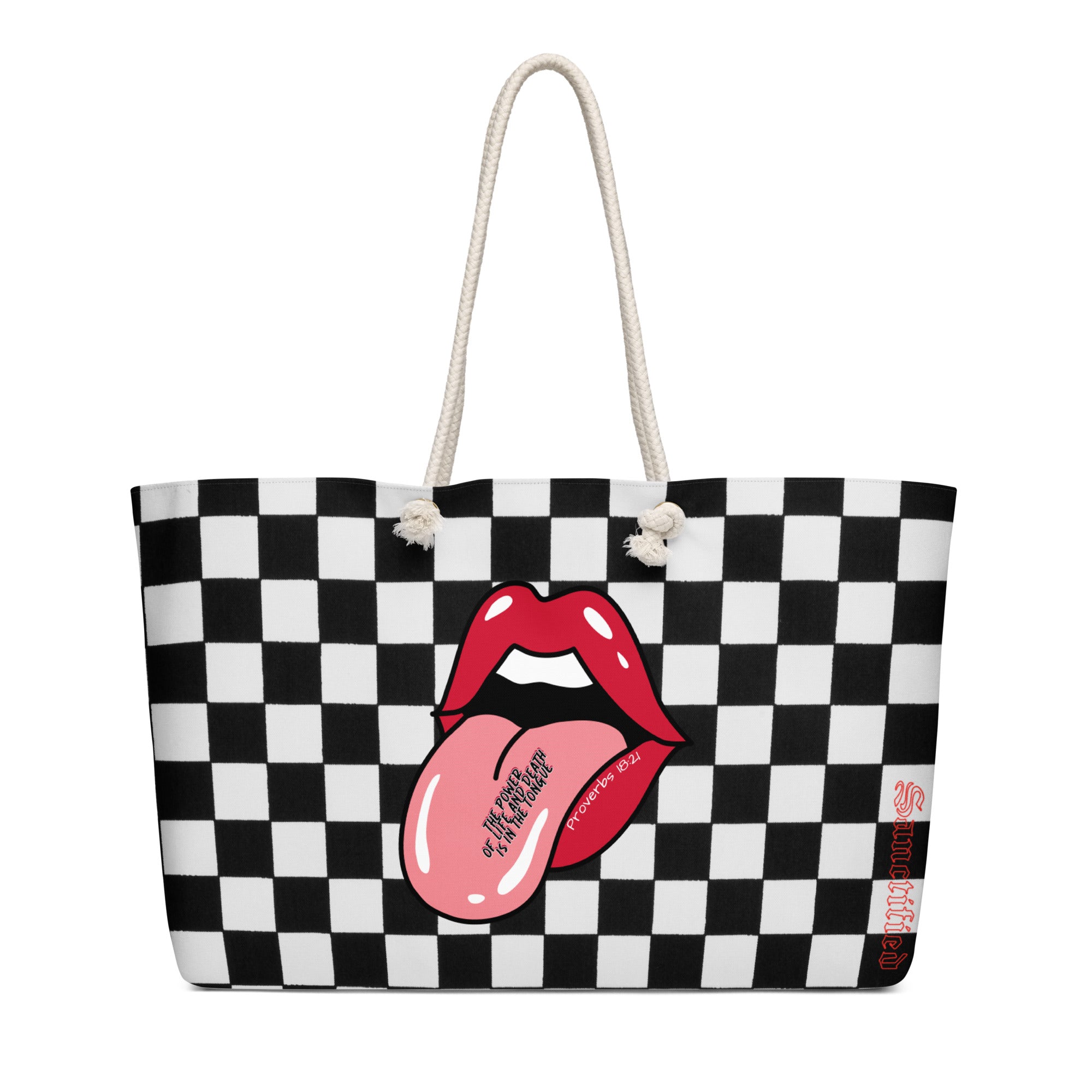 POWER OF LIFE AND DEATH- Oversized weekender bag, FREE SHIPPING