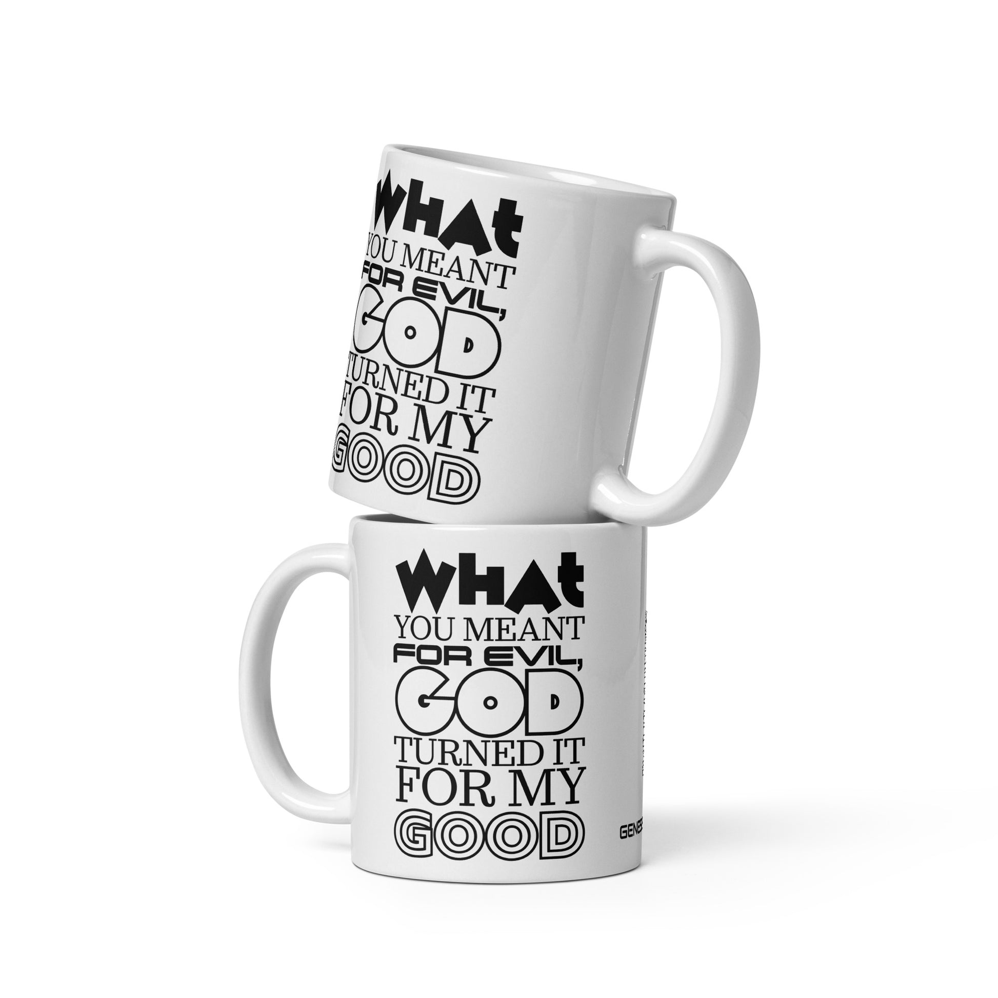 White glossy mug