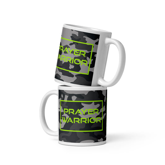 White glossy mug