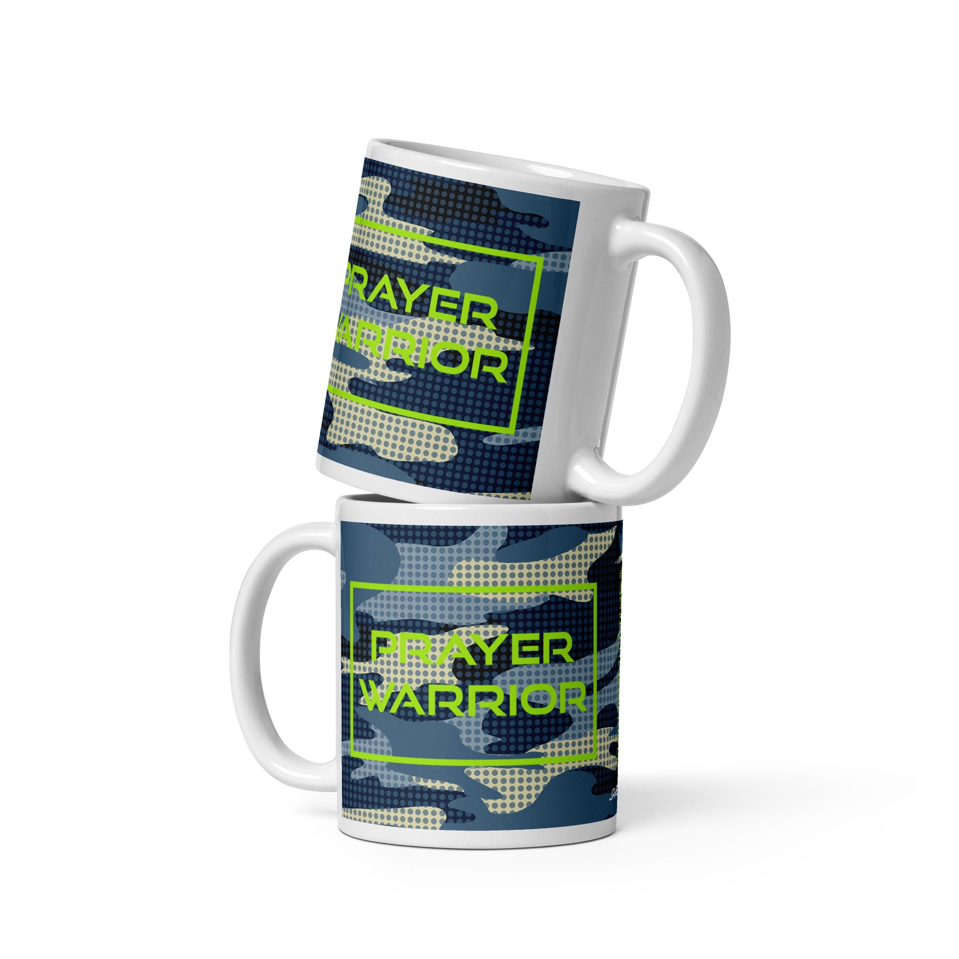 White glossy mug