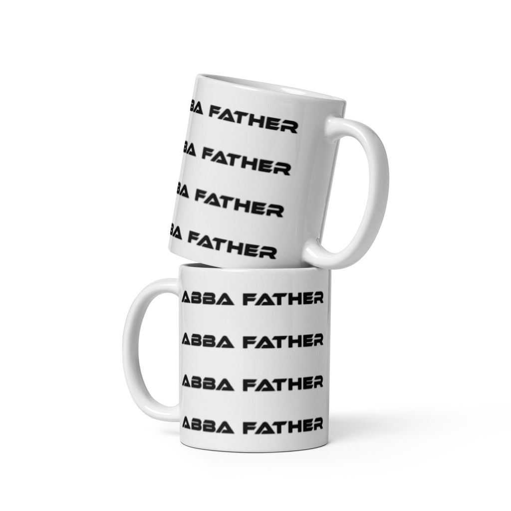 White glossy mug