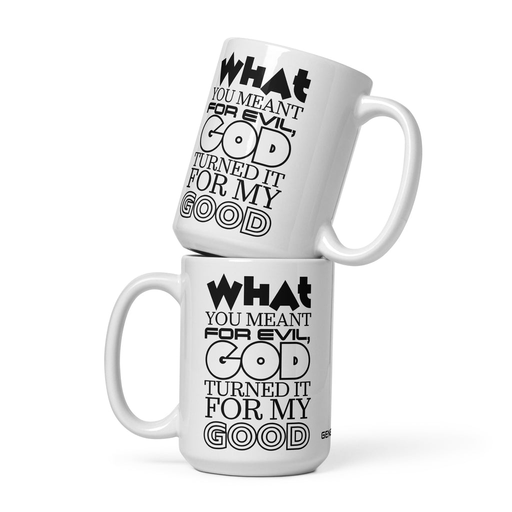 White glossy mug