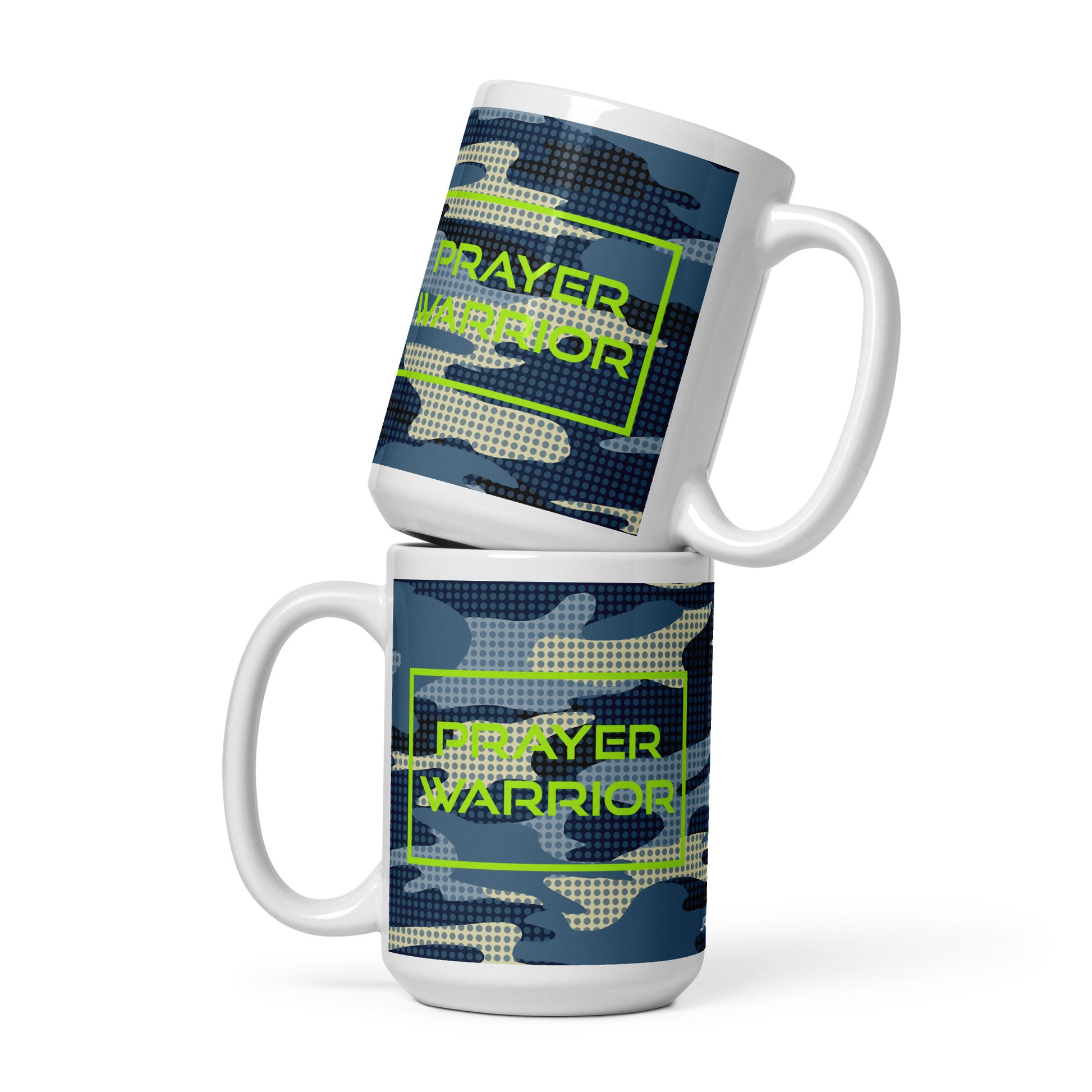 White glossy mug