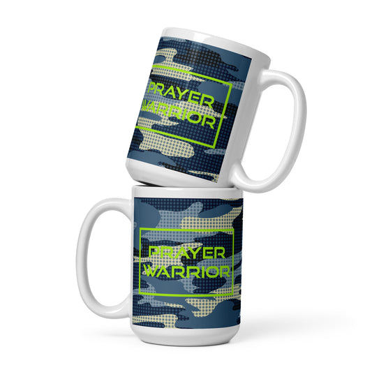 White glossy mug