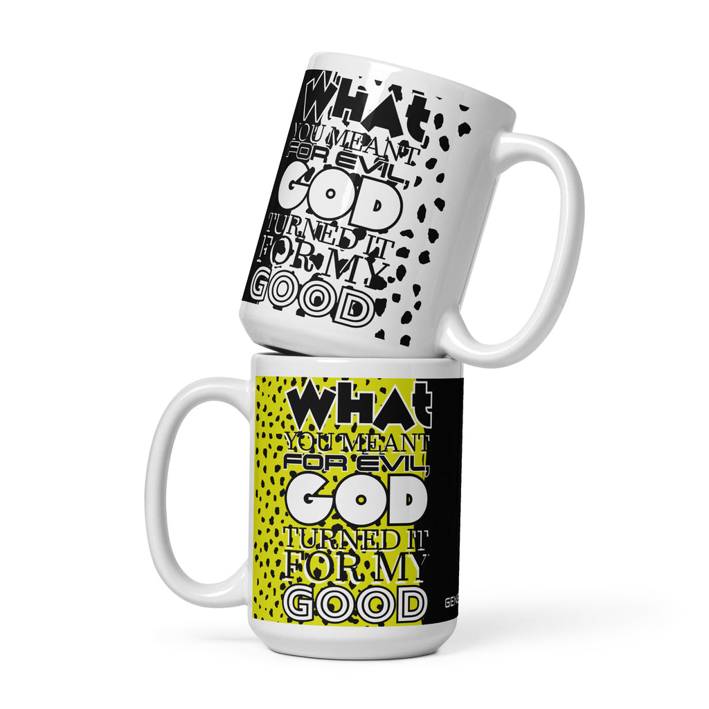White glossy mug