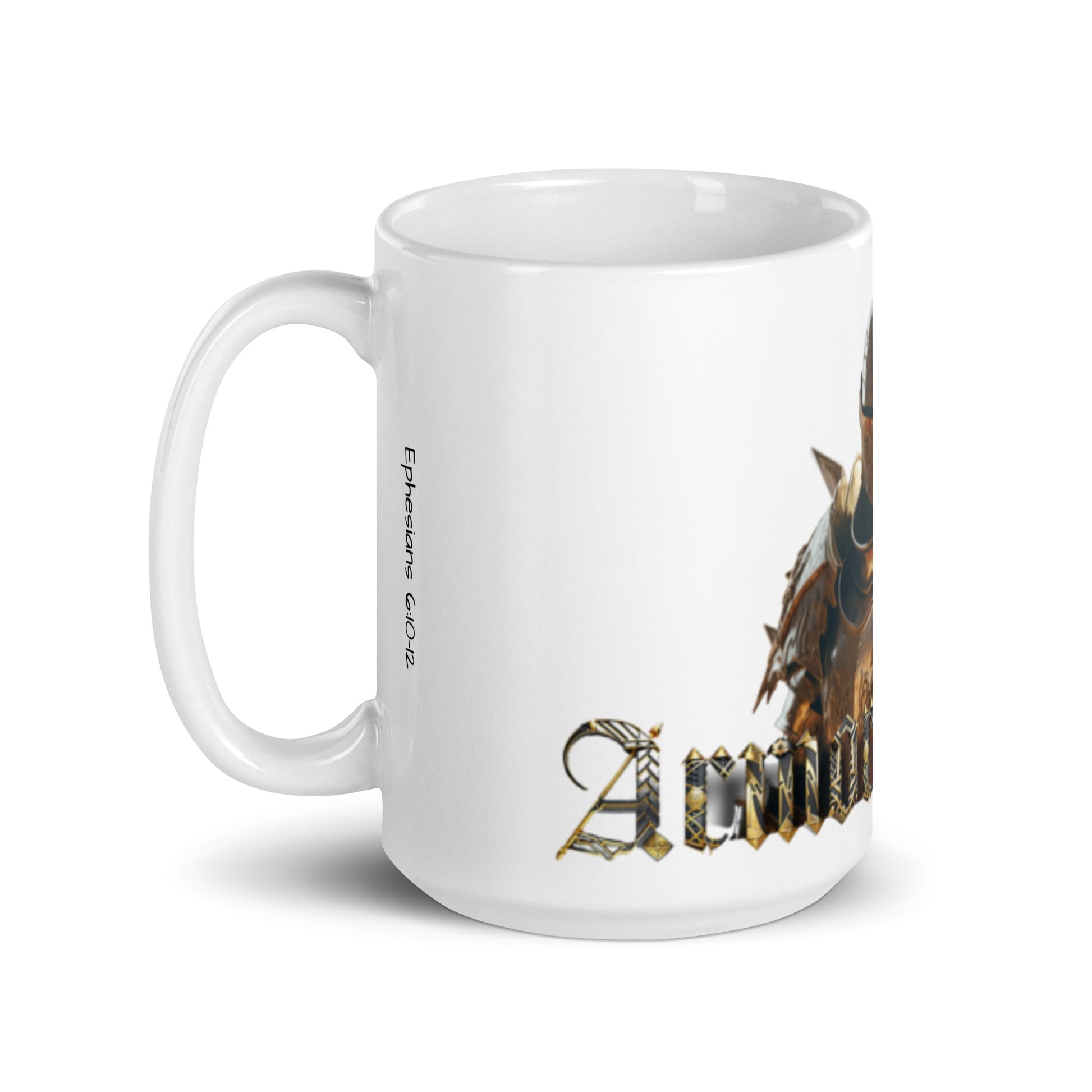 White glossy mug