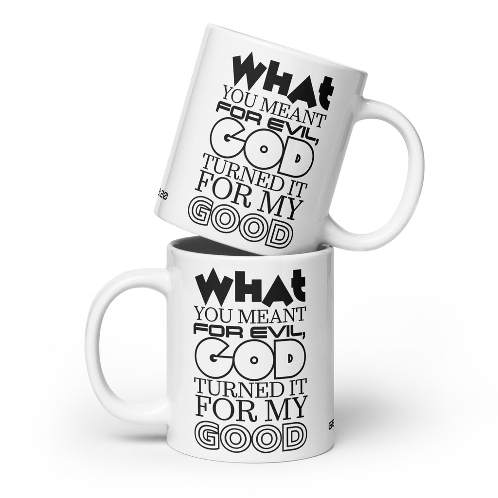 White glossy mug