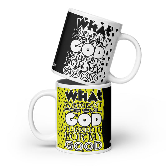 White glossy mug