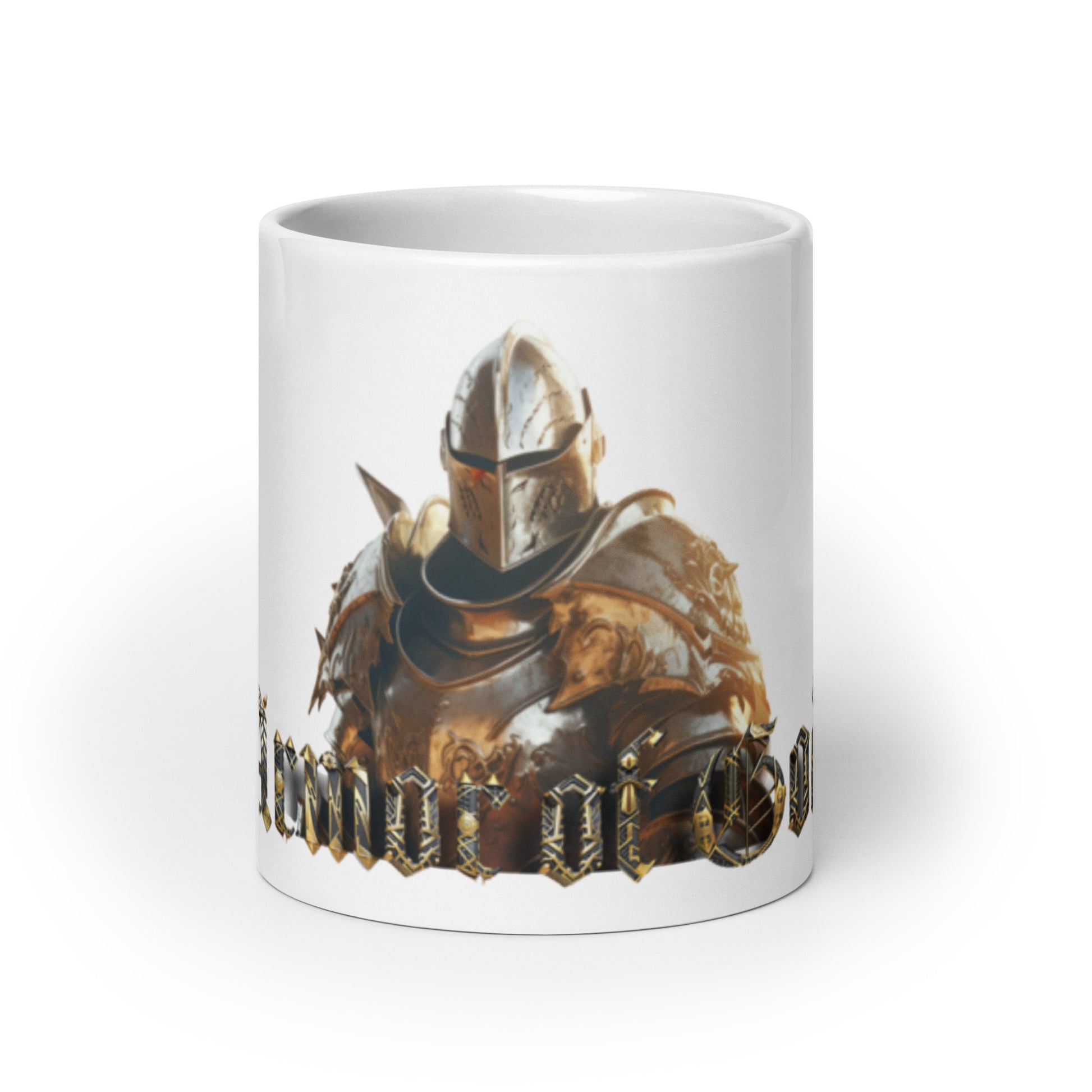 White glossy mug