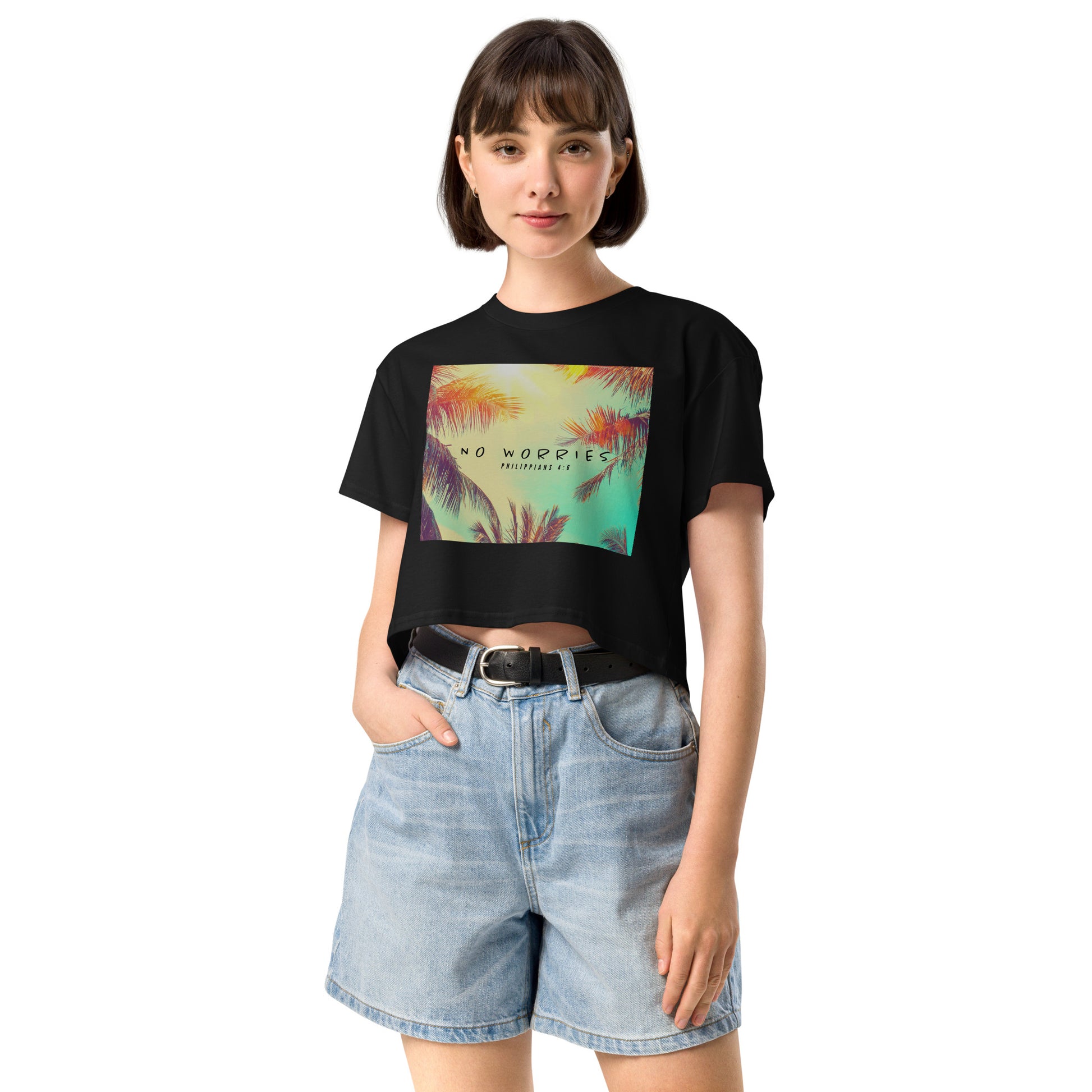 NO WORRIES- Women’s crop top