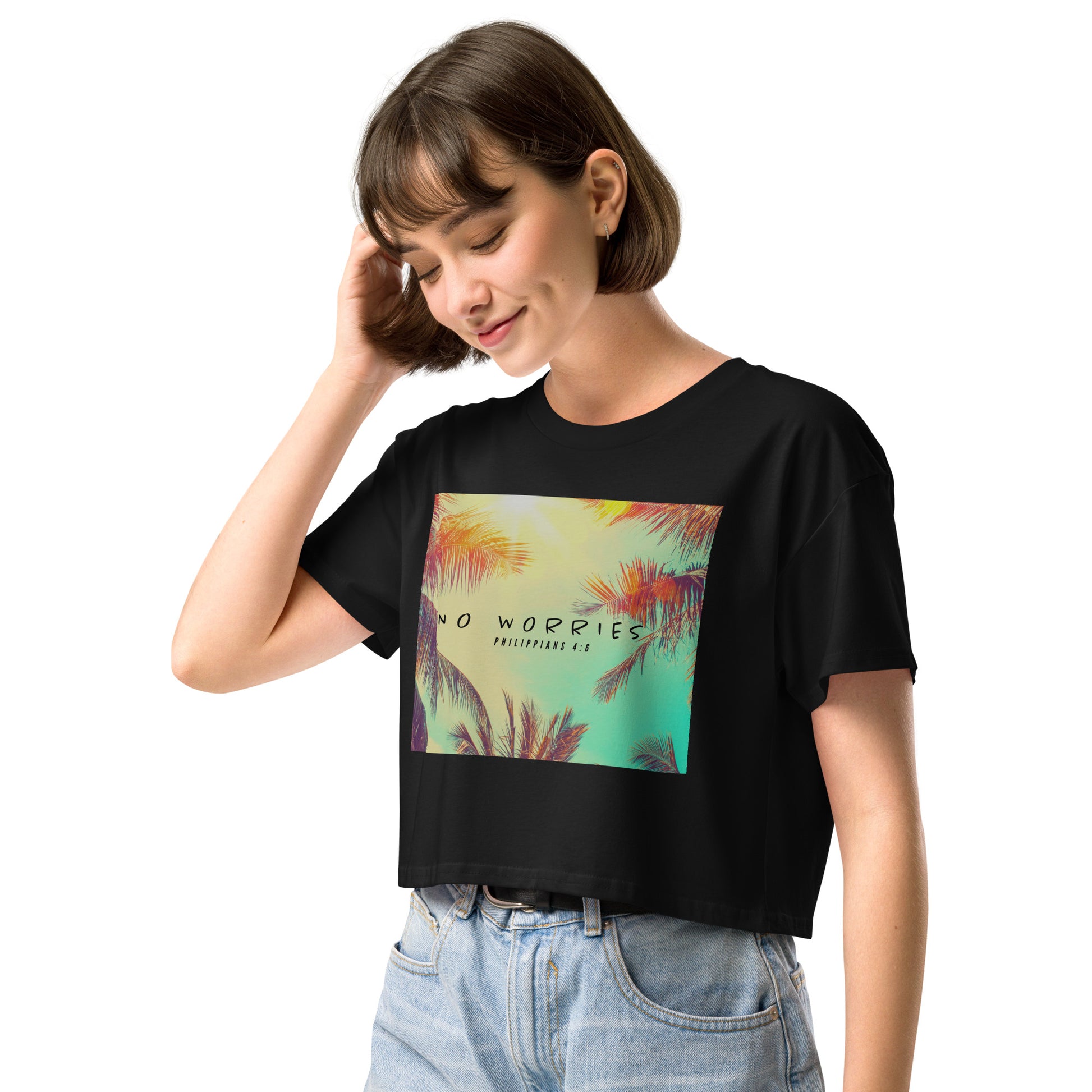 NO WORRIES- Women’s crop top