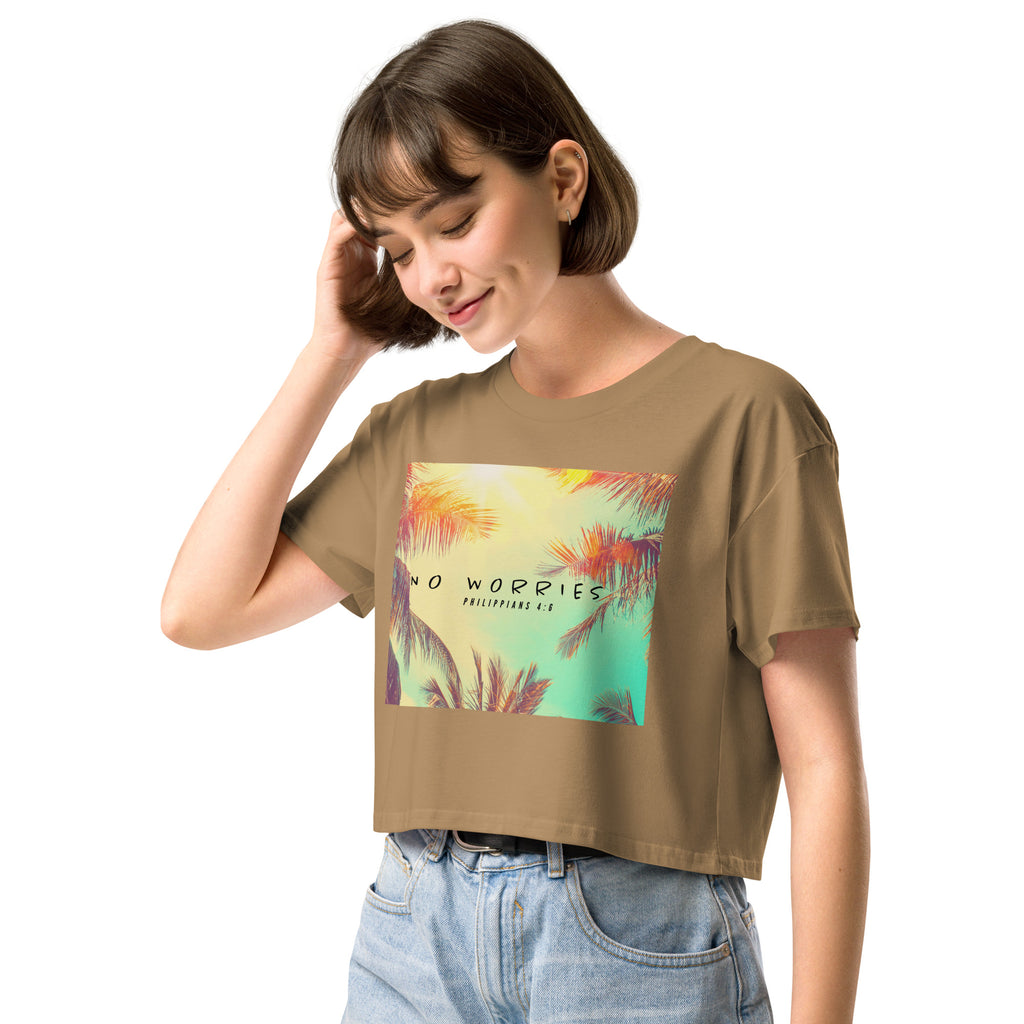 NO WORRIES- Women’s crop top
