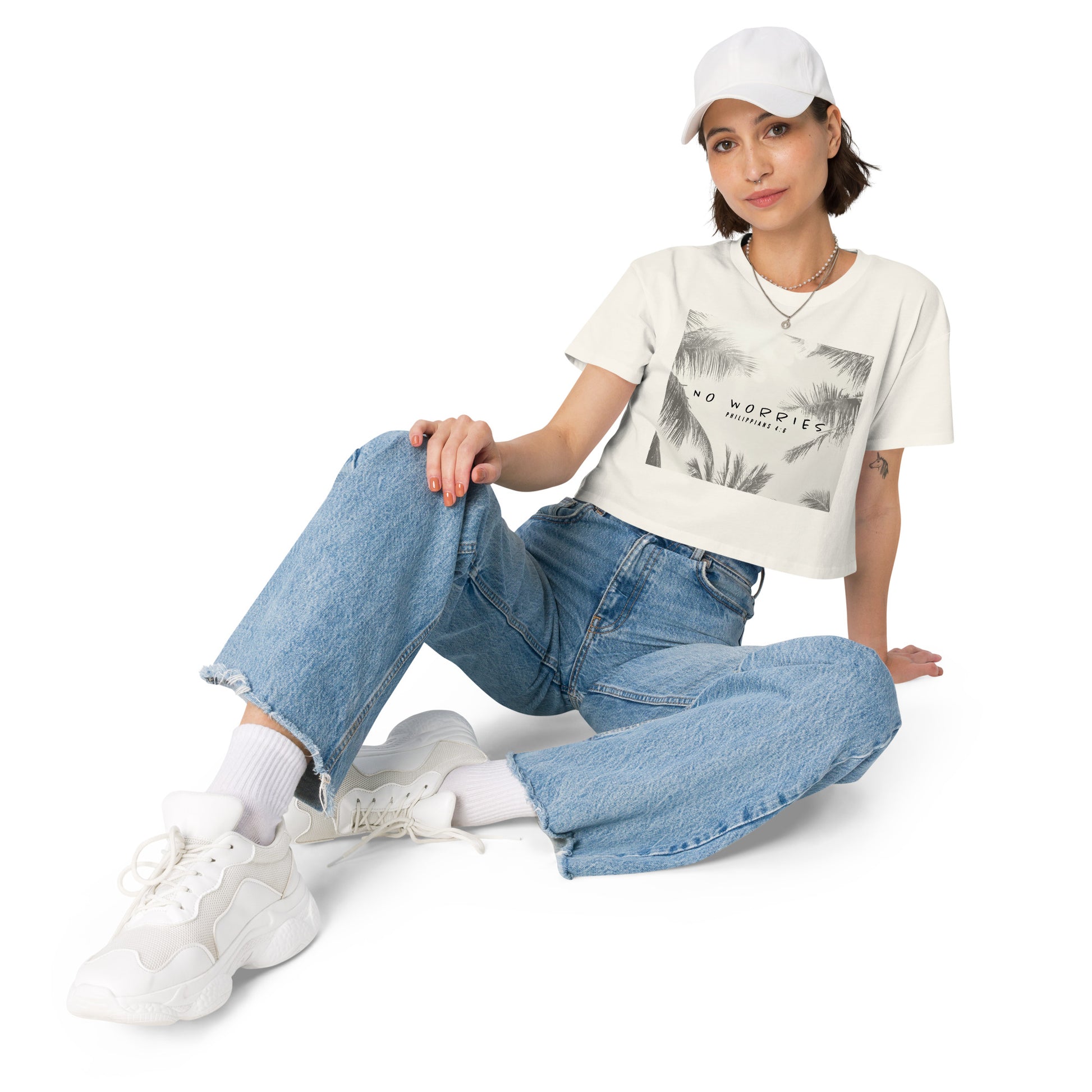 NO WORRIES- Women’s crop top