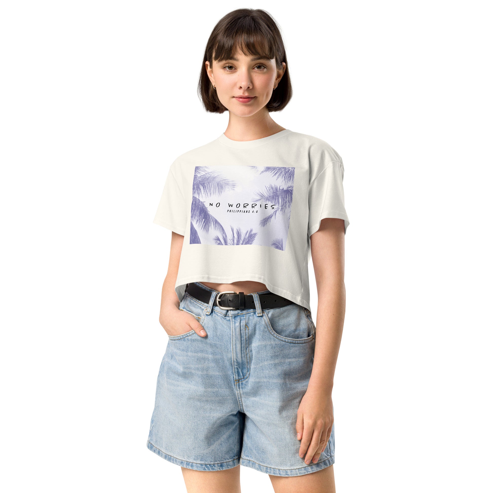 NO WORRIES- Women’s crop top