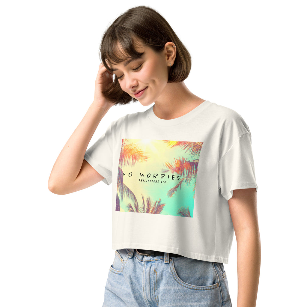 NO WORRIES- Women’s crop top