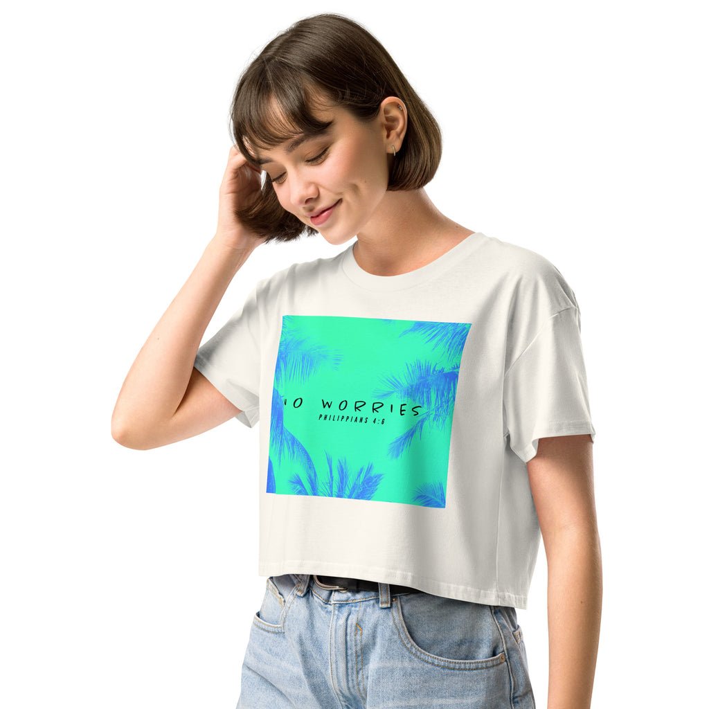 NO WORRIES- Women’s crop top