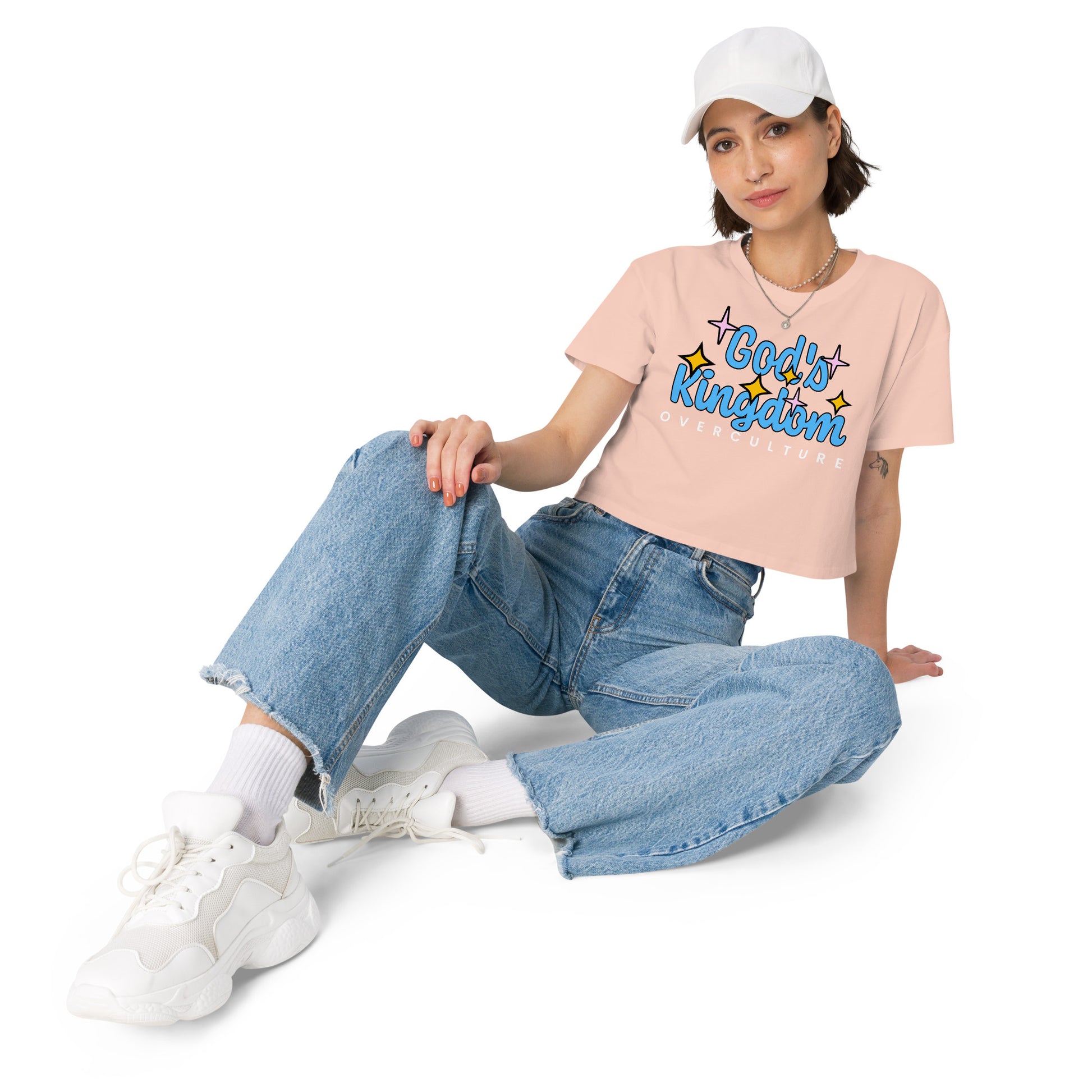 GOD'S KINGDOM OVER CULTURE- Women’s crop top