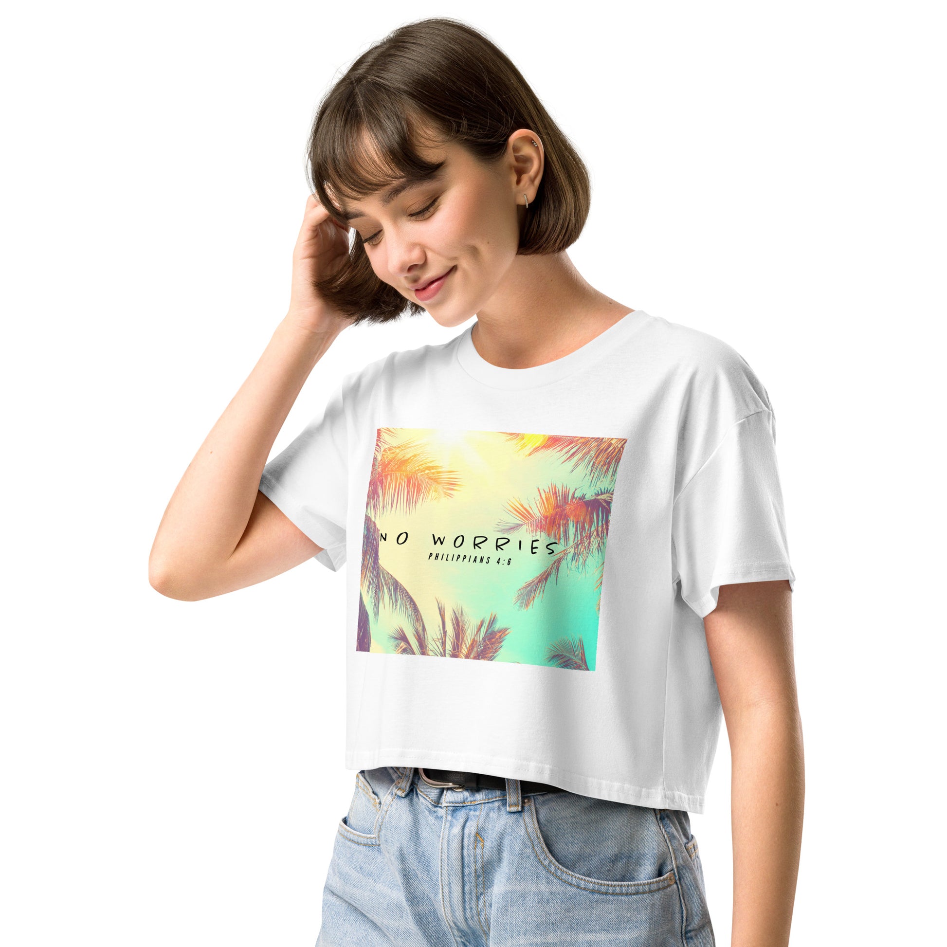 NO WORRIES- Women’s crop top