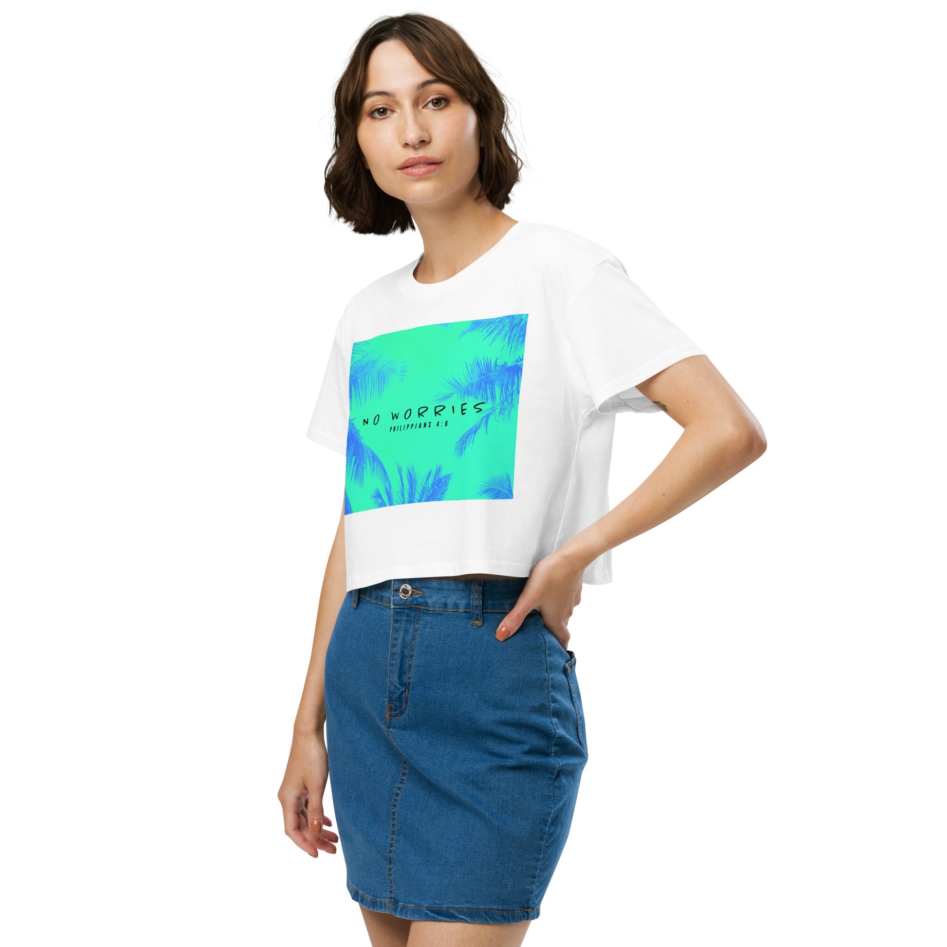 NO WORRIES- Women’s crop top