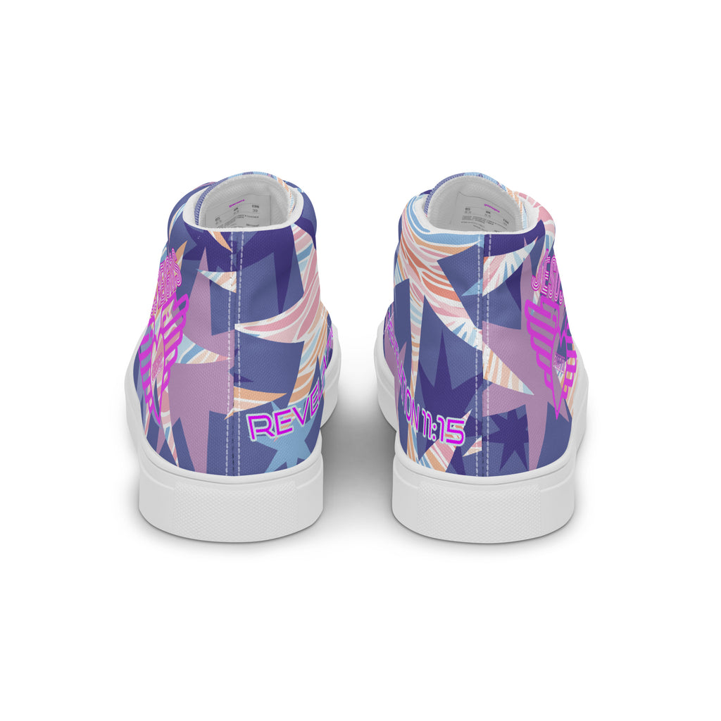 JESUS REIGNS- Women’s high top canvas shoes