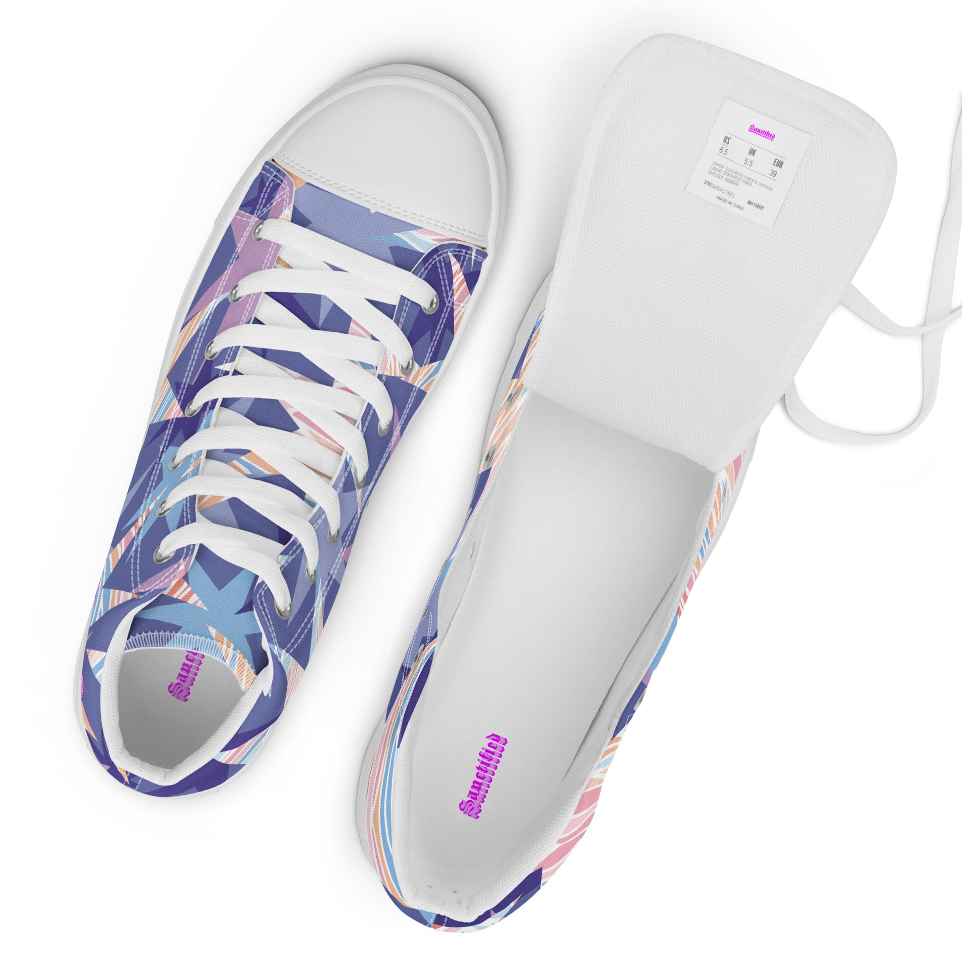 JESUS REIGNS- Women’s high top canvas shoes