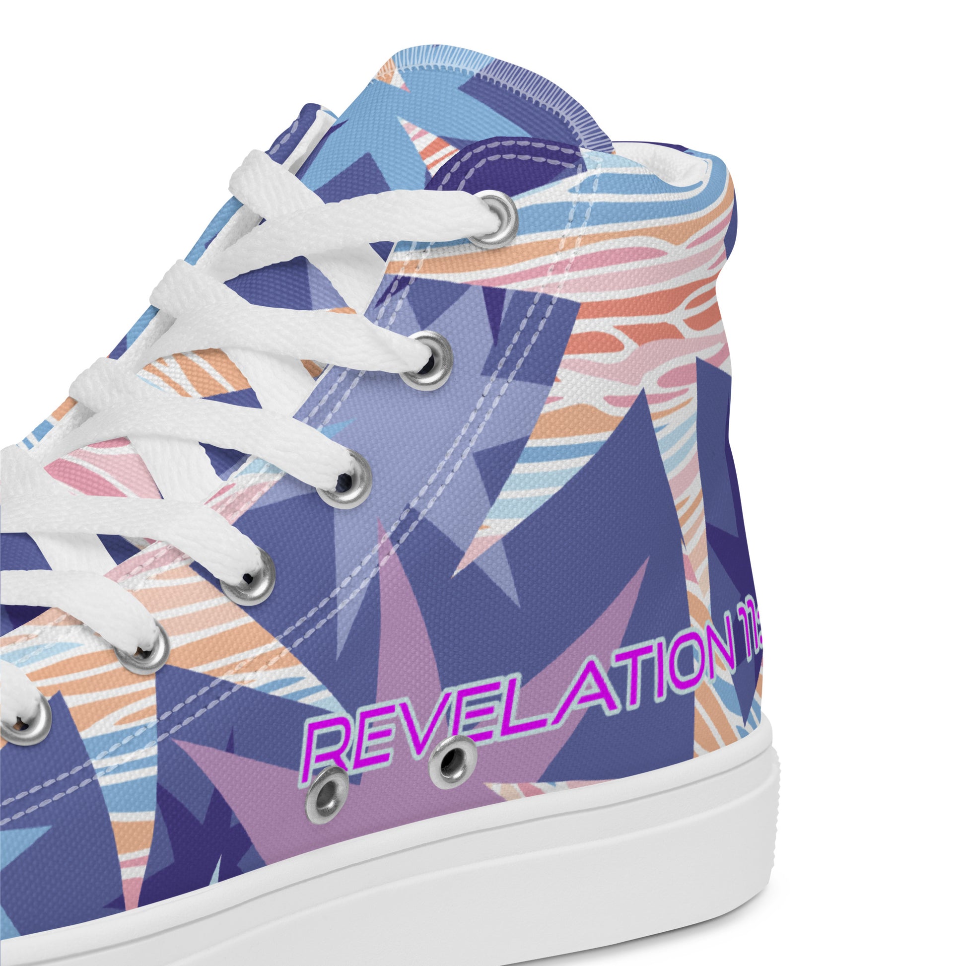 JESUS REIGNS- Women’s high top canvas shoes
