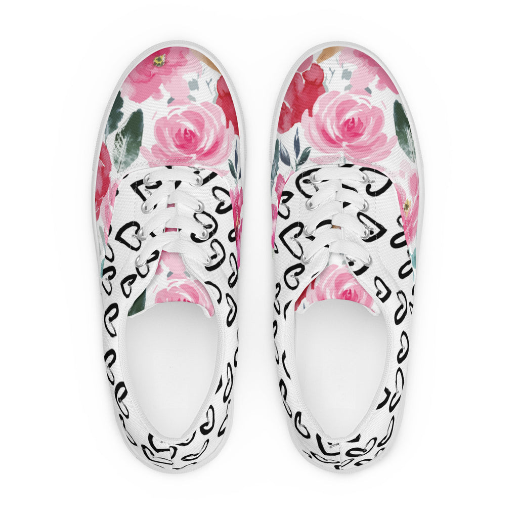 Women’s lace-up canvas shoes
